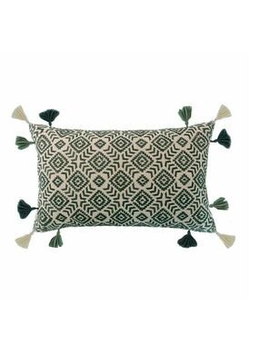 #2NWT Sonoma Ultimate Feather fill throw pillow embroidered with Tassels 14 x 22